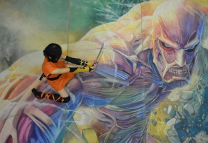 Anime Expo - Attack on Titan by Chalk Twins!